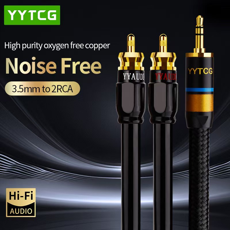 Genius Home Cinema - YYTCG RCA Cable HiFi Stereo 3.5mm