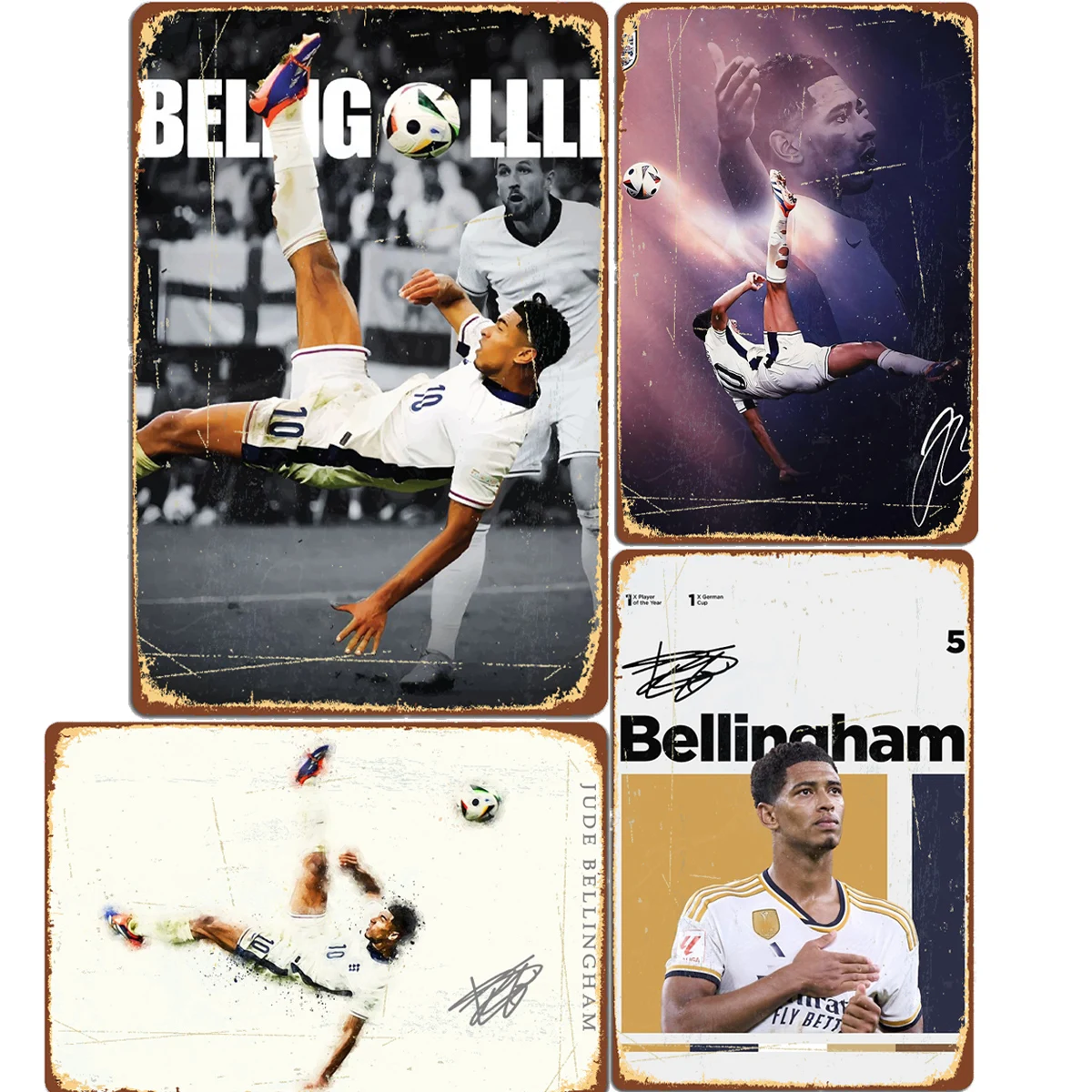 Vintage Home Cinema - Jude Bellingham Football Sport Player Posters