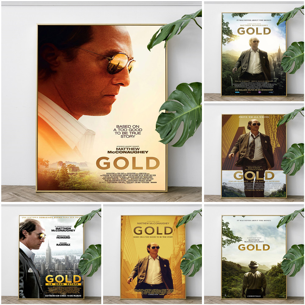 Home Cinema Films - Gold Survival Thriller Film Poster Movie