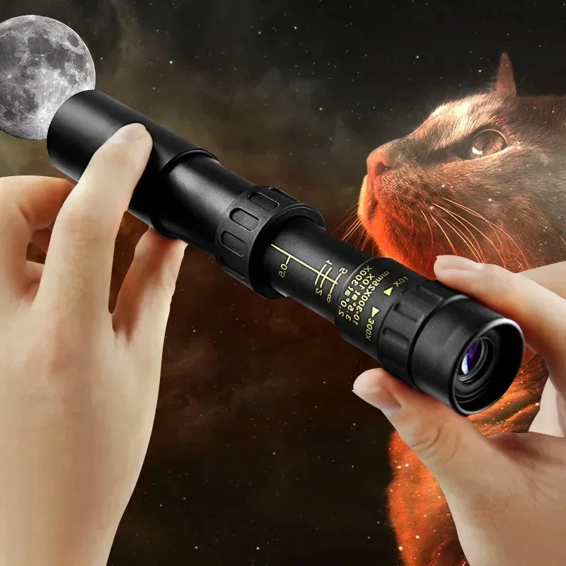 Home Cinema Center - 1Pc 10-300X Monocular Telescope Zoom HD