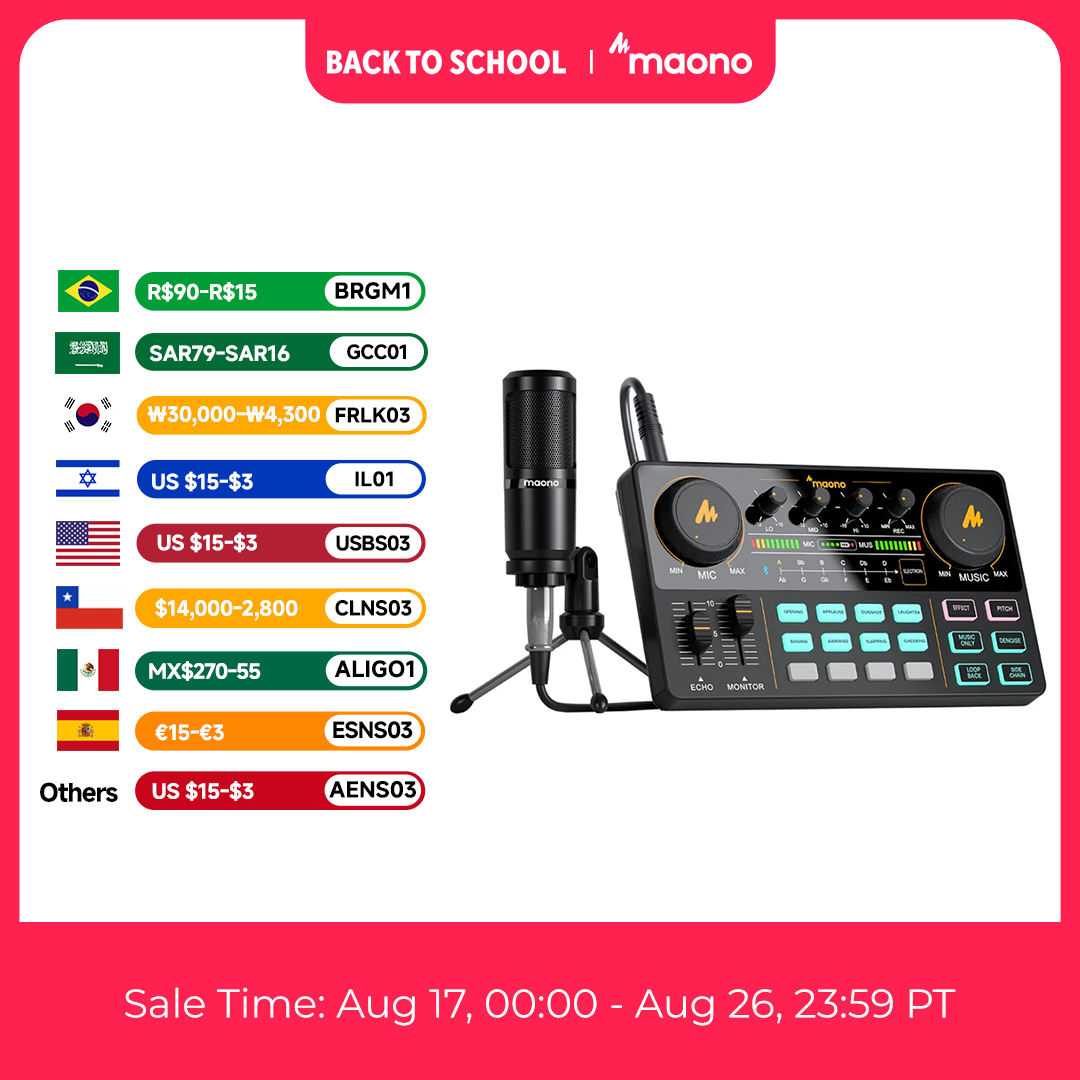 Home Cinema Kit - MaonoCaster AM200-S1 Audio Interface Podcast Studio