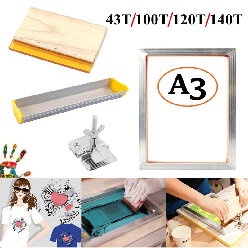 Home Cinema Kit - A3 Screen Printing Kit Aluminum Frame+Hinge