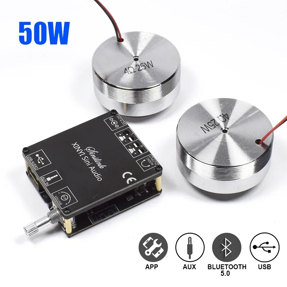 Genius Home Cinema - 2*25W Portable Stereo Vibration Speaker Audio