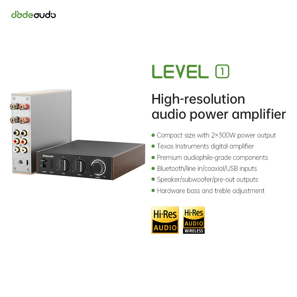 Genius Home Cinema - JadeAudio Level 1 Desktop HiFi Bluetooth