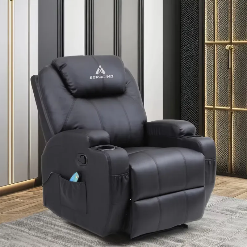 Home Cinema Chairs - Modern Single Recliner Cinema Chair Synthetic