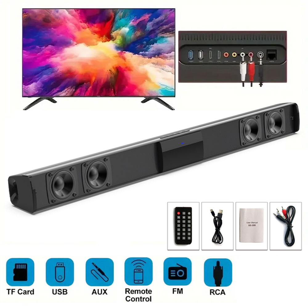 Soundbar Speakers, Bluetooth 5 - Home Cinema Couch recension och pris
