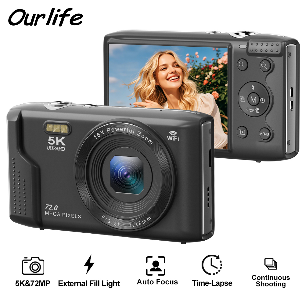 Ourlife Compact Digital Camera - Vintage Home Cinema recension och pris