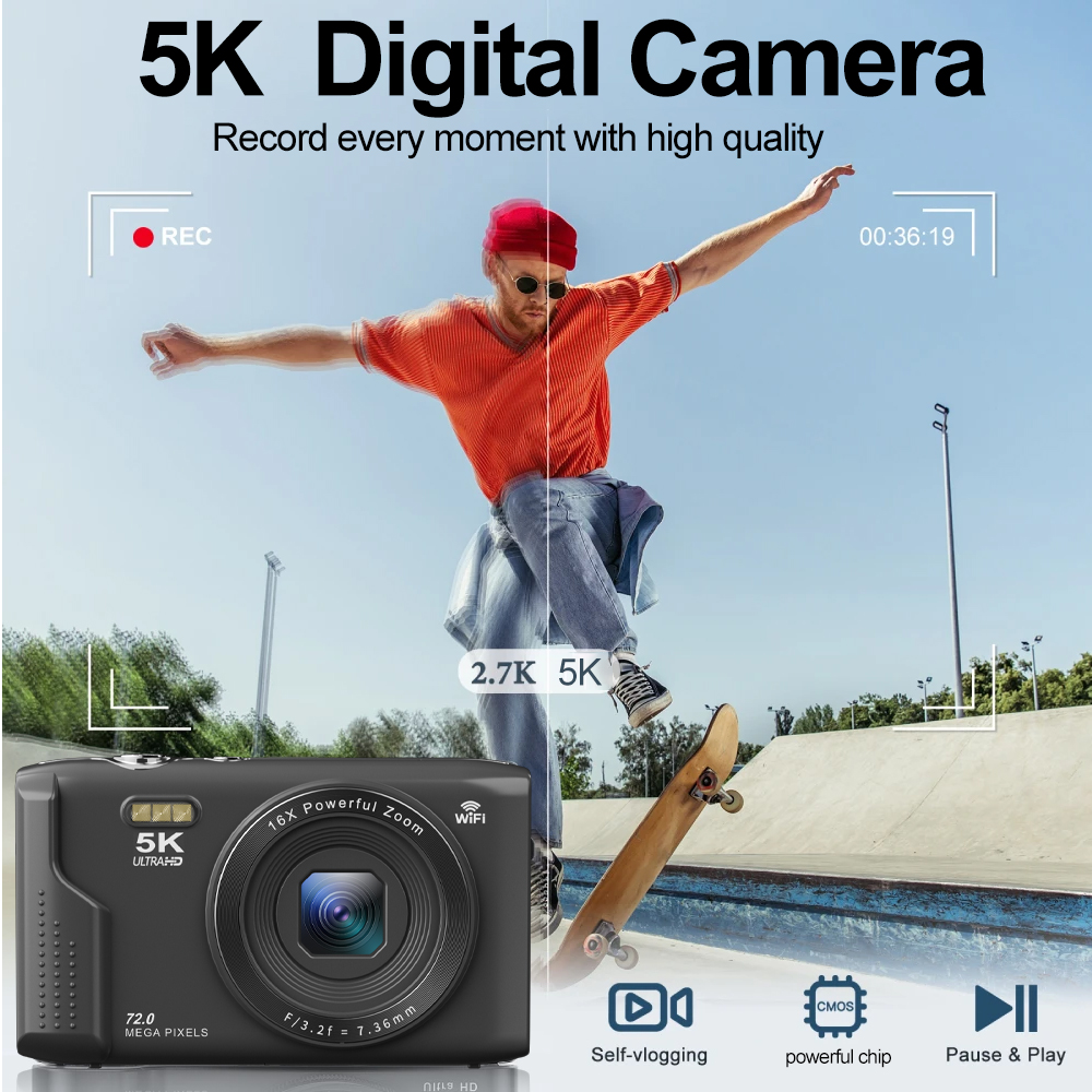 Ourlife Compact Digital Camera - Vintage Home Cinema recension och pris