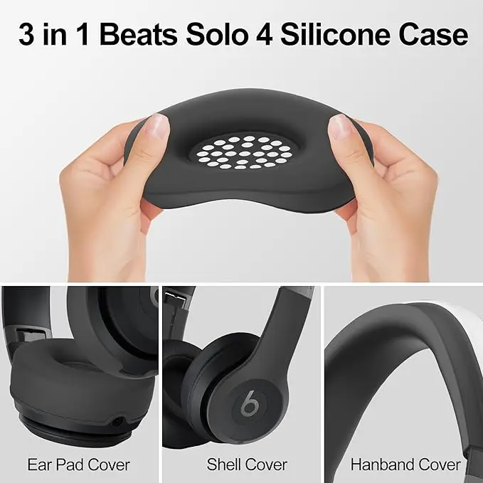 【3 in 1】 Solo 3/4 Silicone Cas - Beats Headphone Solo 4 recension och pris