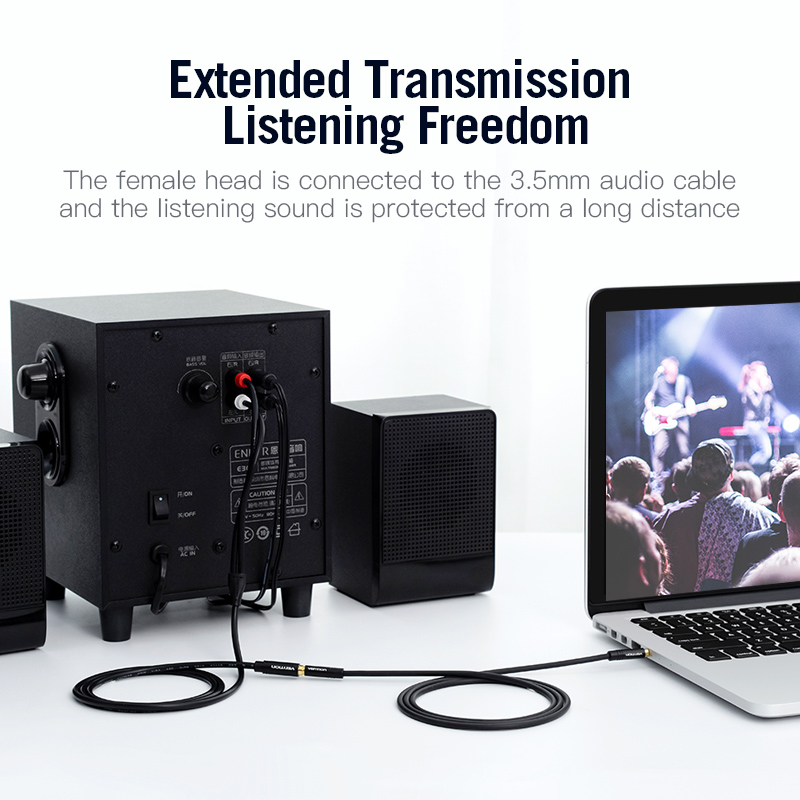 Vention Jack 3.5mm Female to 2 - Genius Home Cinema recension och pris