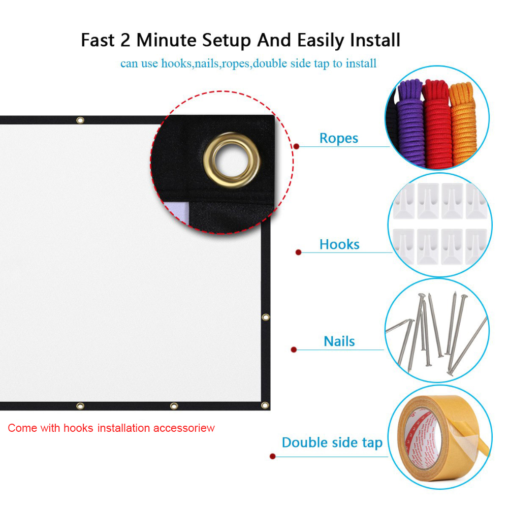 Salange Projection Screen Port - Home Cinema Blanc recension och pris
