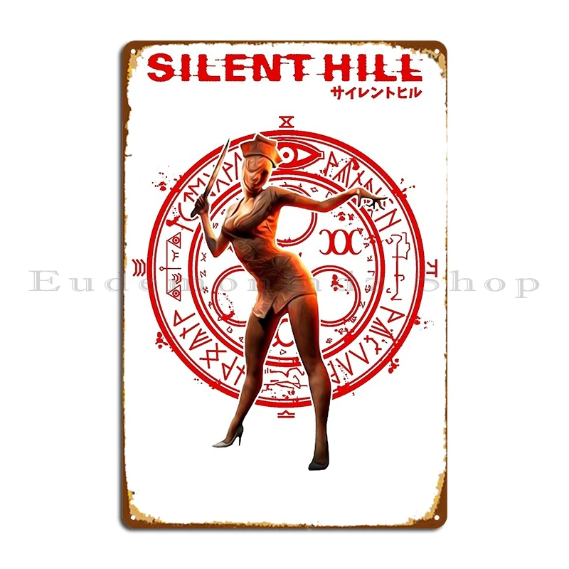 Silent Hill Nurse Metal Sign P - Vintage Home Cinema recension och pris