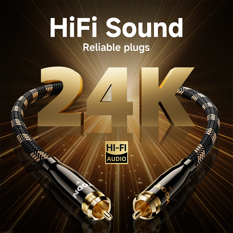 TODN RCA Cable HiFi Stereo 3.5 - Genius Home Cinema recension och pris