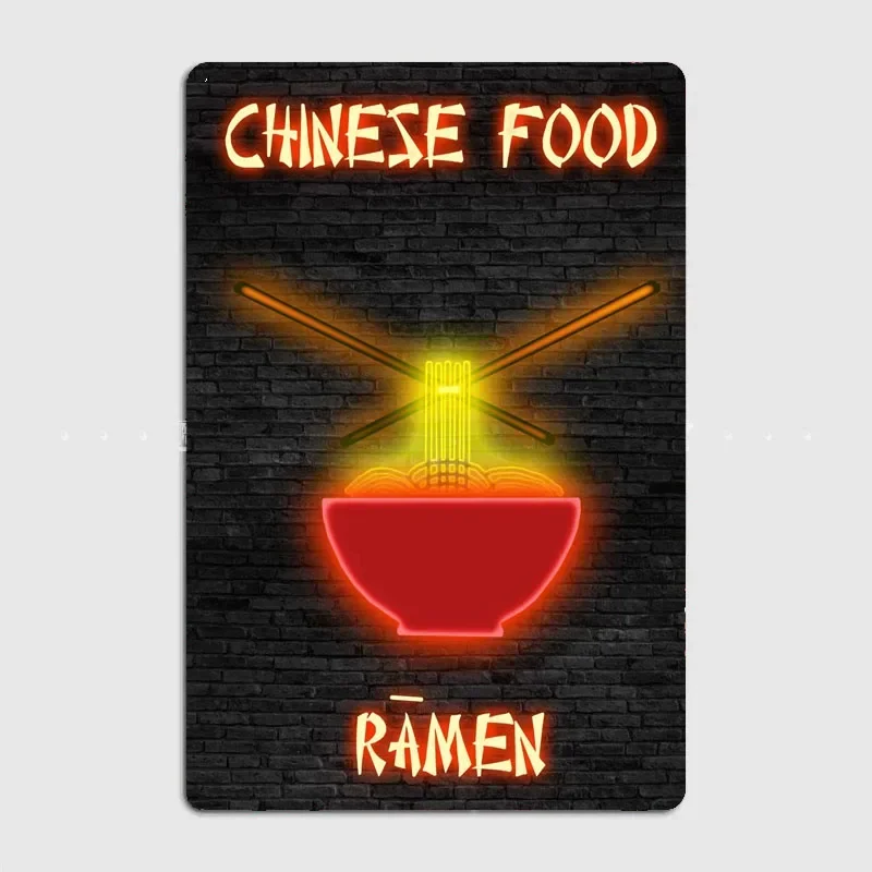 Ramen Food Neon Sign Metal Sig - Vintage Home Cinema recension och pris