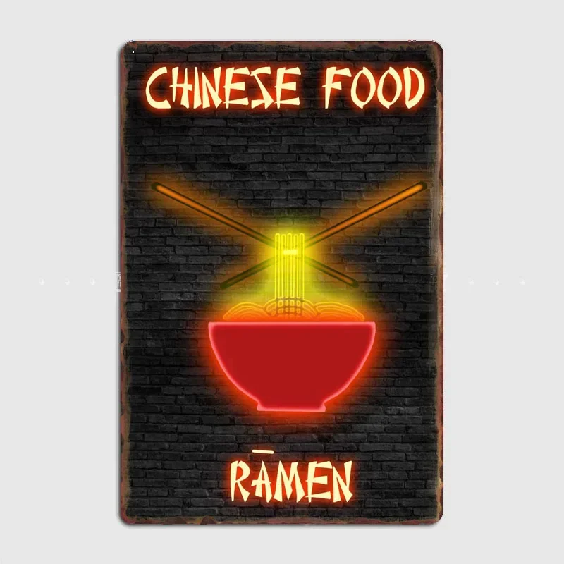 Ramen Food Neon Sign Metal Sig - Vintage Home Cinema recension och pris