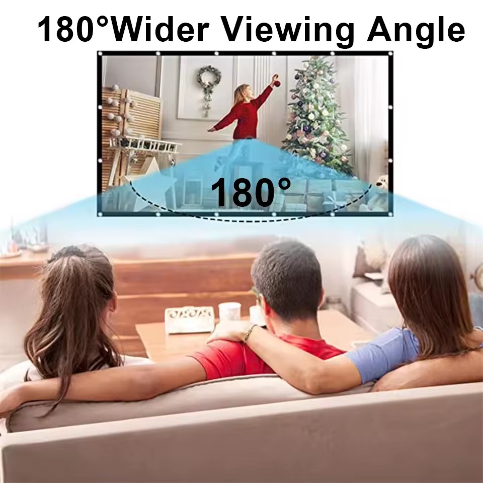 XIAOHUI 60-180Inch Projector W - Home Cinema Blanc recension och pris