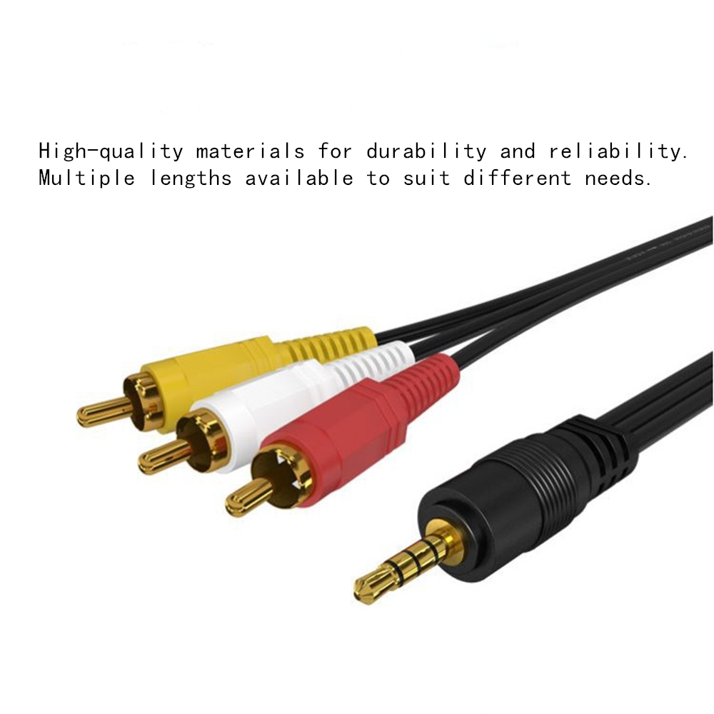3.5mm to 3 RCA Audio Video Cab - Genius Home Cinema recension och pris