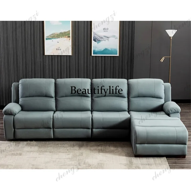 01A Leather Manual Electric Re - Home Cinema Couch recension och pris