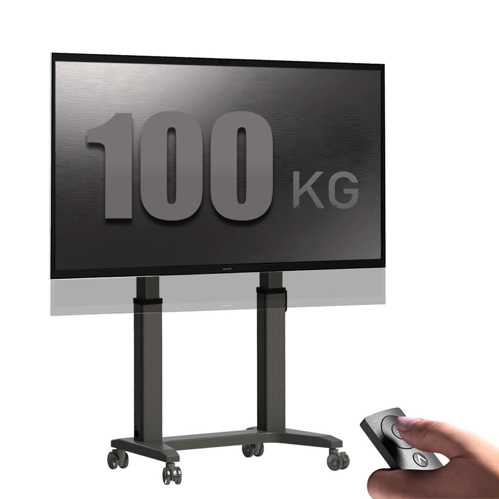 Motorized TV Floor Stand with  - Universal Remote Control recension och pris