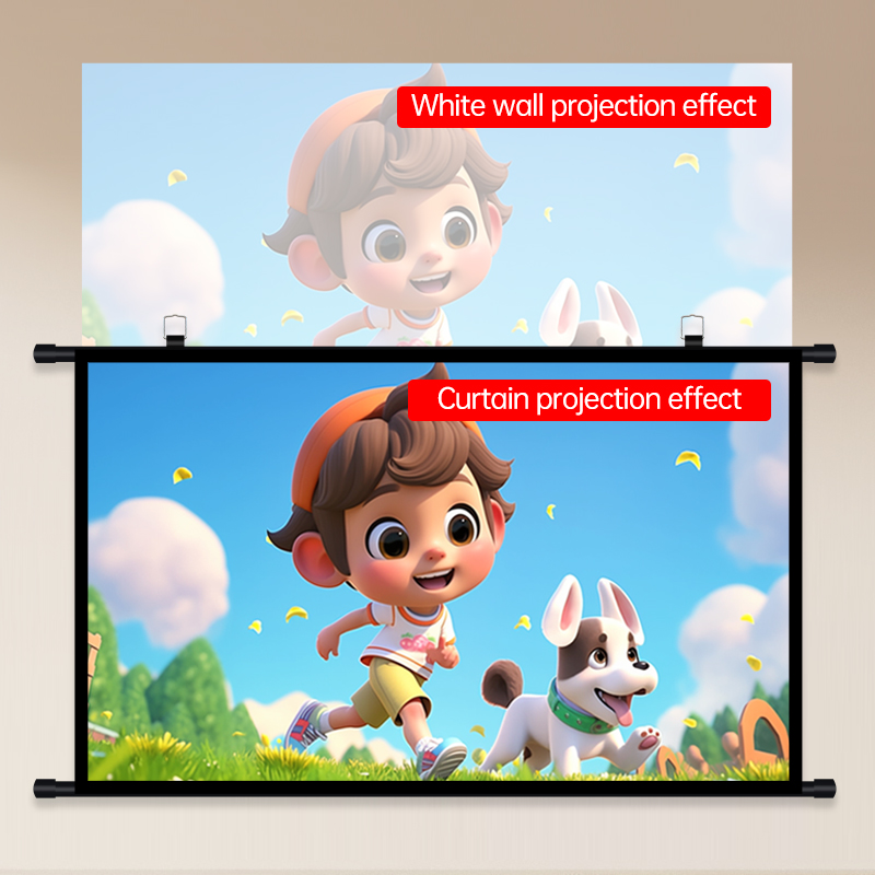 Projector Screen Wall Mounted  - Home Cinema Blanc recension och pris