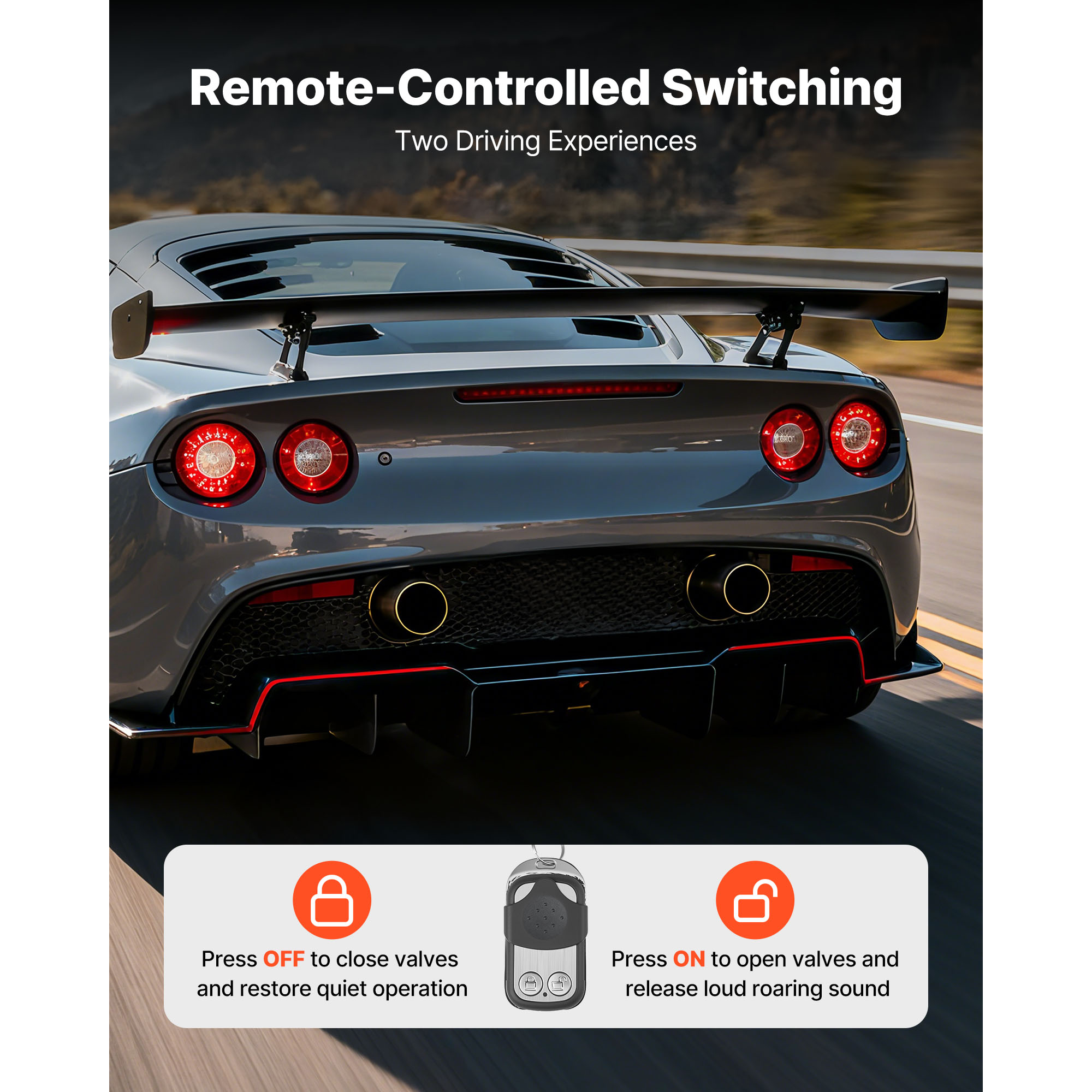 SucceBuy Electric Exhaust Cuto - Universal Remote Control recension och pris