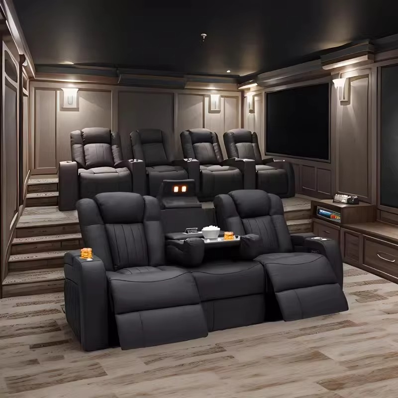 Leather Recliner Sofa Sets Pow - Home Cinema Chairs recension och pris
