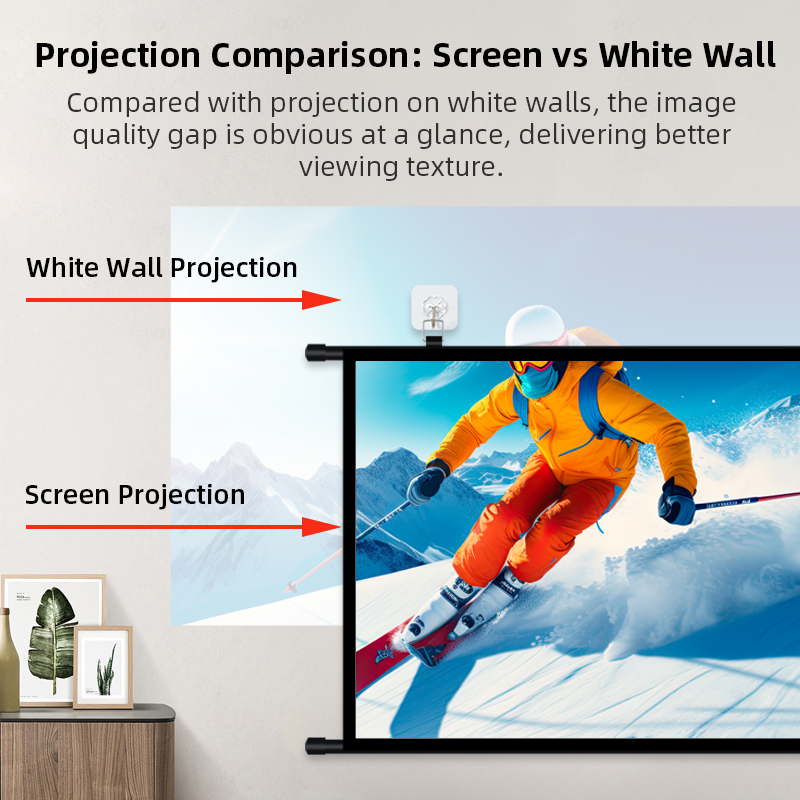 Portable Projector Screen 16:9 - Home Cinema Blanc recension och pris