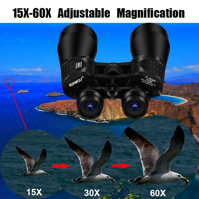 BORWOLF 15-450X60 Binoculars T - Home Cinema Center recension och pris